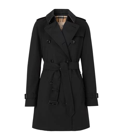 burberry coat short black|Burberry short trench coat.